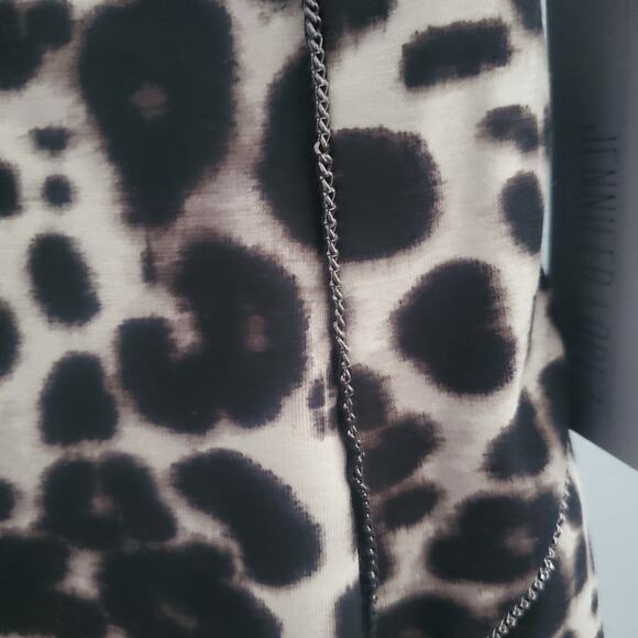 Jennifer Lopez Leopard Print Sleeveless Sheath Dress 2 - Picture 5 of 9